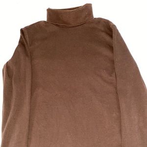 Simple brown turtle neck